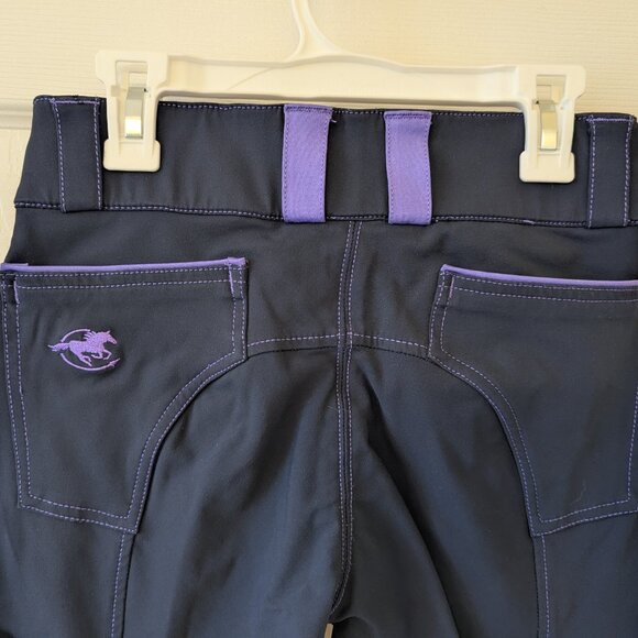 Piper Evolution Breeches - Navy/Iris - Knee Patch 24R - Picture 6 of 7